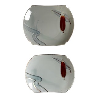 A Pair of Mid Century Celadon Asian Decorative Porcelain Bowls For Sale