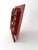 Red Antique Chinese Carved Gilt Wood Panel on Stand For Sale - Image 8 of 15