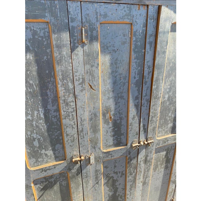 1930s 3-Door Woodworking Workshop Locker, 1930s For Sale - Image 5 of 6