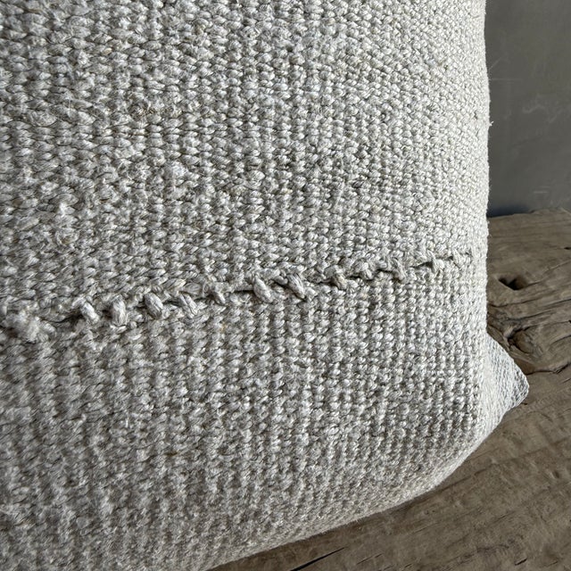 Not Yet Made - Made To Order Vintage Rug Pillow Cover With Original Seams For Sale - Image 5 of 6