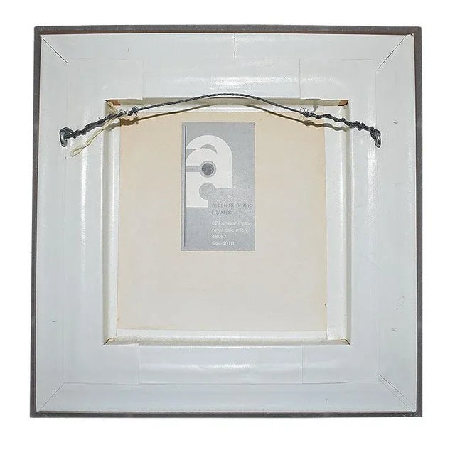 Textile Qing Dynasty Framed & Mounted Embroidered Textile Art in Pink and Blue - a Pair For Sale - Image 7 of 8