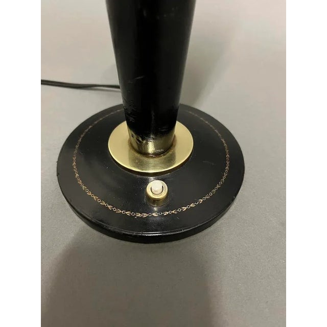 Leather Desk Lamp from Lancel, 1940s For Sale - Image 10 of 12