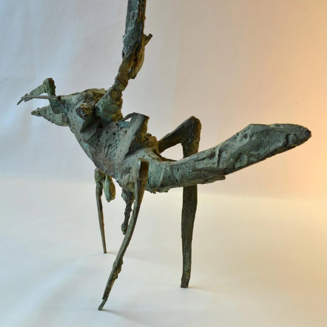 Brutalist Bronze Sculpture of Acrobat on Horse by Dutch Artist Jacobs For Sale - Image 4 of 10