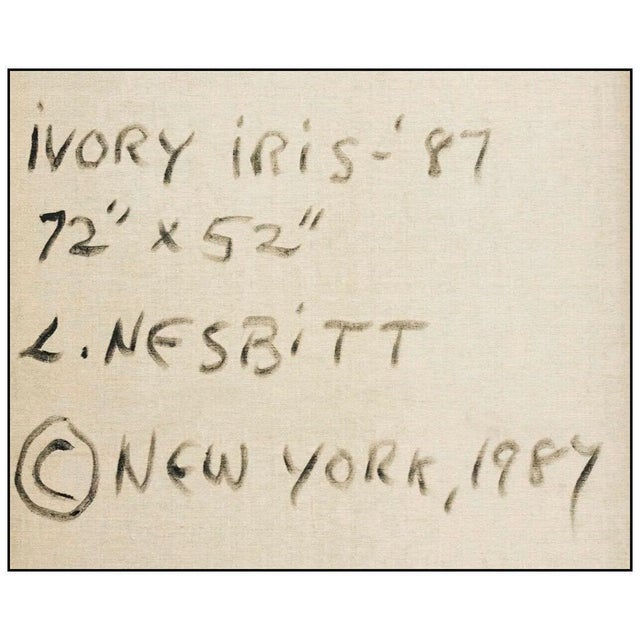 Lowell Nesbitt 1980s Ivory Iris, Lowell Nesbitt For Sale - Image 4 of 4
