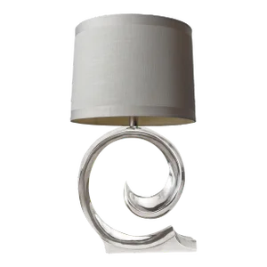 Rare Chrome Pierre Cardin Table Lamp by Erwin Lambeth