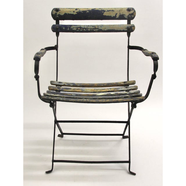 1930s French Children's Garden Folding Chair, 1930s For Sale - Image 5 of 9