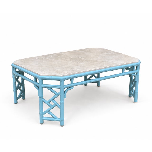 Contemporary Bamboo-Style Cocktail Tables by Century Furniture, Set of 2 For Sale - Image 3 of 5