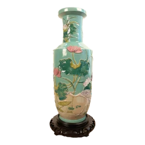 Republic of China Era Porcelain Lotus Pond Bangchuiping