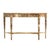 Spritely Home Accent Furniture Astor 54"W Demilune Console Table, Light Burl For Sale - Image 4 of 8