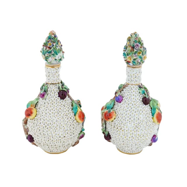 Antique Meissen Manner Snowball Porcelain Vases- Set of 2 For Sale In New York - Image 6 of 10