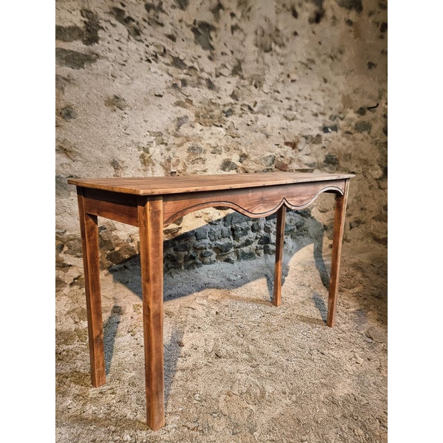 Vintage French Pine Console Table, 1930s For Sale - Image 3 of 12