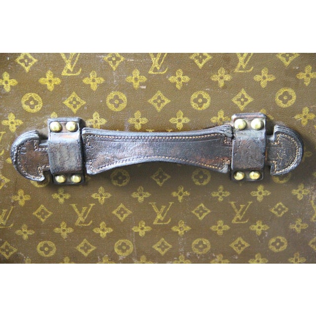 Textile Monogram Courier Trunk from Louis Vuitton, 1920s For Sale - Image 7 of 18