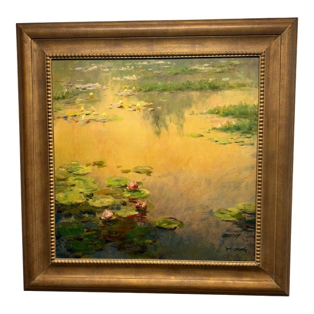 Oil on Canvas Impressionist Painting by Henri Dupree For Sale