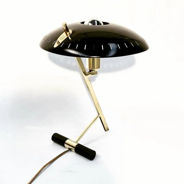 Black Vintage Dutch Decora or Z Table Lamp by Louis Kalff for Philips, 1956 For Sale - Image 8 of 13