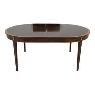 Stickley Inlaid Mahogany Dining Room Table For Sale