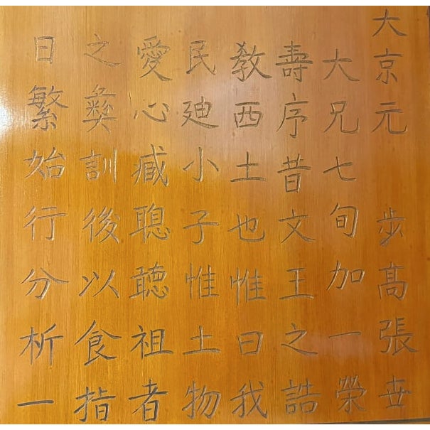 Brown Chinese Lacquered Eight-Panel Folding Screen For Sale - Image 8 of 11