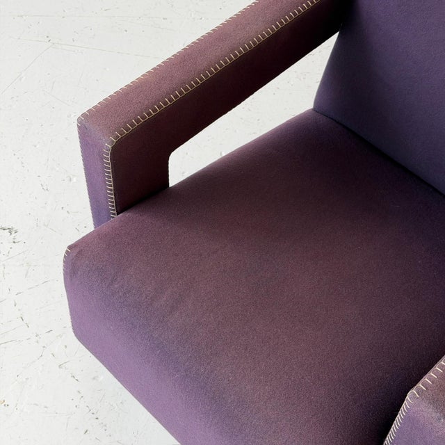 Mid-Century Modern 1980s Utrecht Lounge Chair by Gerrit Rietveld for Cassina For Sale - Image 3 of 8