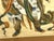Japanese Early 20th Century Japanese Warrior Samurai Framed Painting For Sale - Image 3 of 10