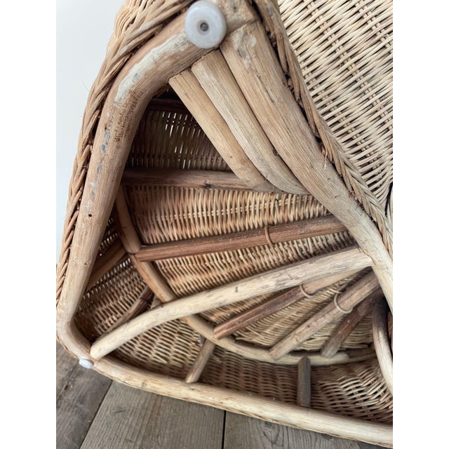 Lotus Meditation Chair in Wicker, 2000s For Sale - Image 9 of 10