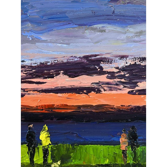 Oil Painting Wide River at Sunset Boris Serdyuk For Sale - Image 9 of 11