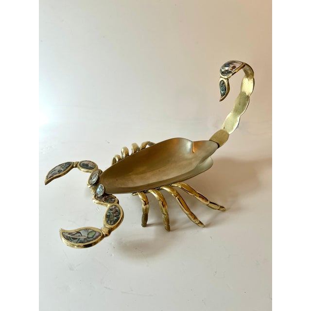 Mexican Brass Abalone and Chrome Scorpion in the Style of Los Castillo For Sale In Los Angeles - Image 6 of 7