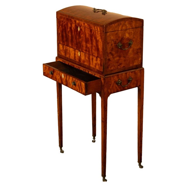 Antique George III Neoclassical Mahogany Chest Stand Cabinet Ince & Mayhew 1790 For Sale - Image 13 of 17
