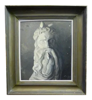 Antique Portrait of Moses After Michelangelo