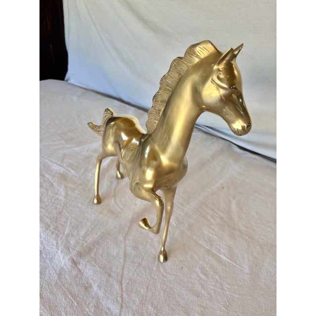 20th Century Brass Equestrian Horse Sculpture For Sale - Image 10 of 12
