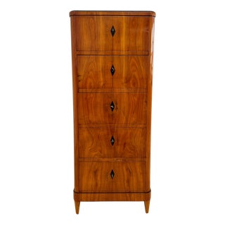 Biedermeier Five-Drawer Chiffonier in Cherry Veneer, South Germany, 1830s For Sale