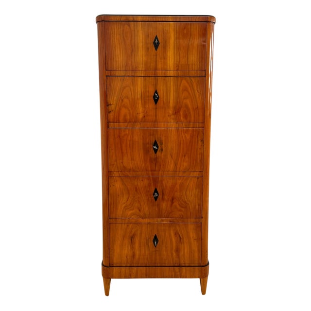 Biedermeier Five-Drawer Chiffonier in Cherry Veneer, South Germany, 1830s For Sale