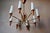 Mid-Century Scandinavian 8-Arm Chandelier in Teak, Brass and Opaline Glass, 1950s For Sale - Image 9 of 13
