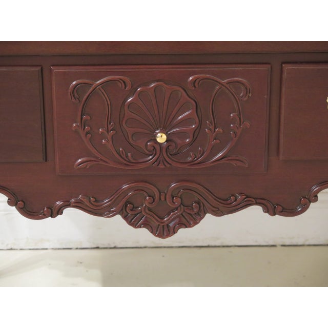 Wood 1980s Vintage Councill Craftsmen Chippendale Mahogany Highboy Chest For Sale - Image 7 of 13