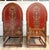 Vintage Moroccan Hand-Painted Carved Wood Throne Chairs - Pair For Sale - Image 11 of 18