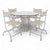 Wrought Iron Garden Table and Chairs, Set of 5 For Sale - Image 15 of 15