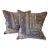 Pair of Pillow Covers in Vervain Jaya Fabric For Sale