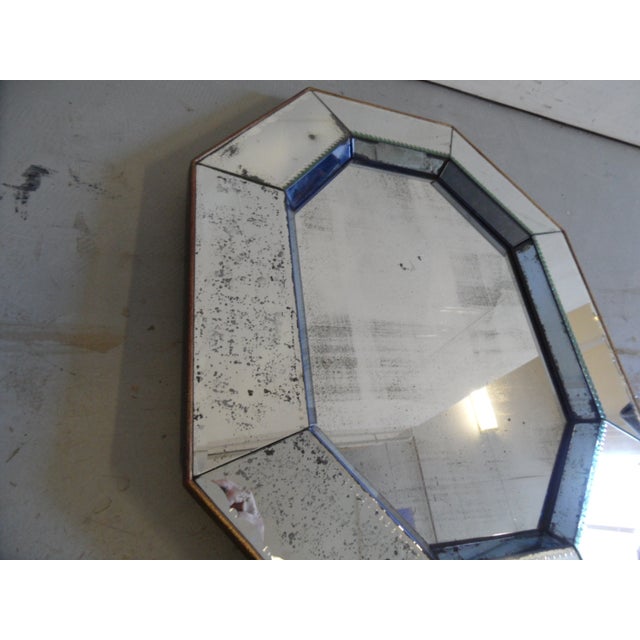 Glass Venetian Hollywood Regency Mirror For Sale - Image 7 of 10