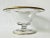 1920s Gold and Enamel Hand-Painted Mold Blown Glass Footed Bonbon/Candy/Nut Bowl - Floral and Lattice Pattern For Sale - Image 4 of 4