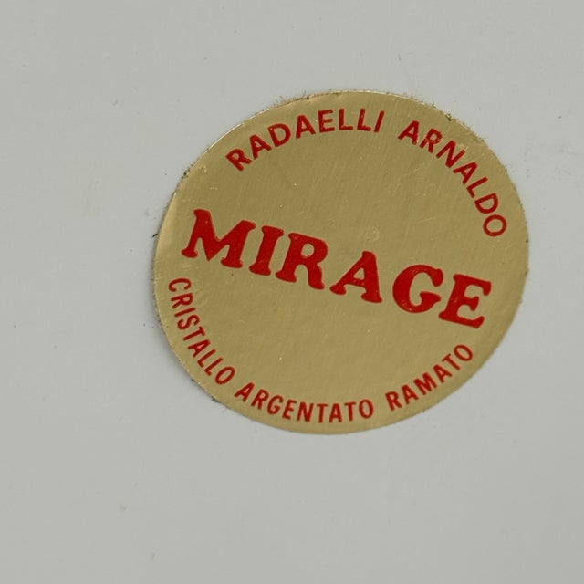 Mid-Century Modern Round Mirage Mirror by Arnaldo Radaelli, 1970s For Sale - Image 3 of 11