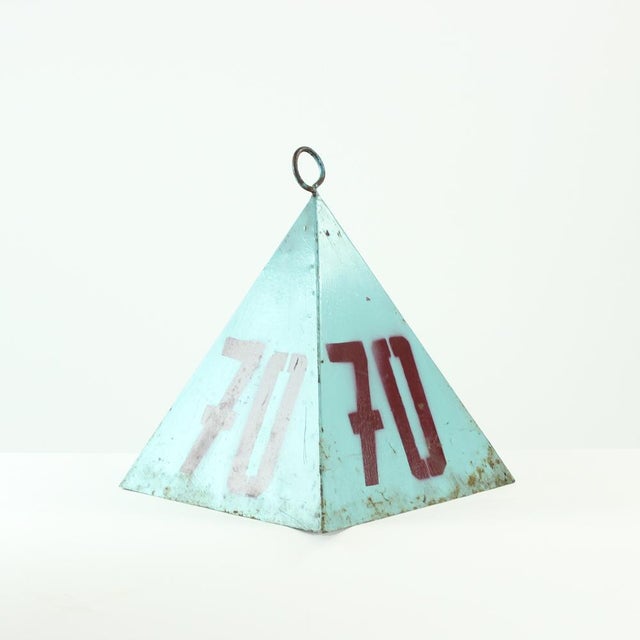 Vintage Steel Measurement Pyramids, Czechoslovakia, 1940s, Set of 9 For Sale - Image 9 of 10