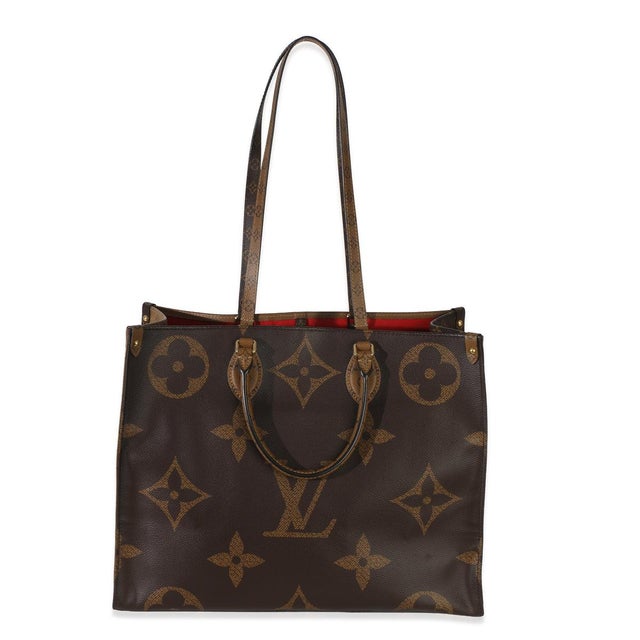Brown Reverse Monogram Canvas Onthego GM For Sale - Image 8 of 9