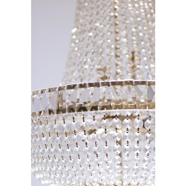Nine-Light Crystal Chandelier For Sale In Dallas - Image 6 of 8