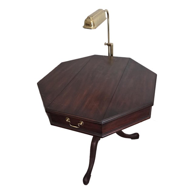 Henkel Harris 5400 29 Jefferson Writing Table in Solid Mahogany For Sale