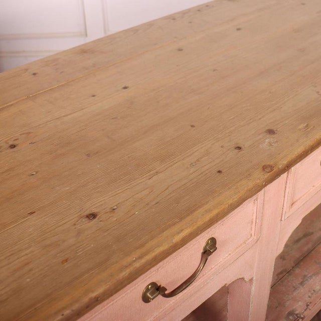Scottish Farmhouse Potboard Dresser Base For Sale - Image 12 of 14