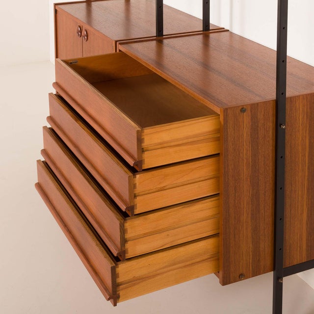 Italian Vintage Free Standing Wall Unit by IMB, 1970s For Sale - Image 9 of 18