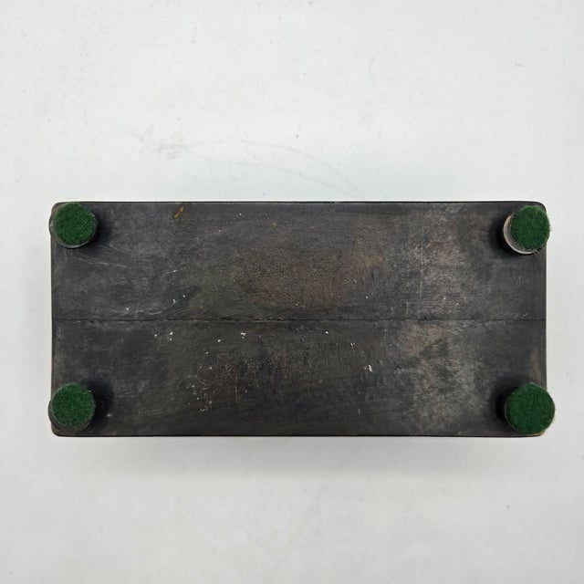 Iron Art Denmark Bronze Jewelry Box King Valdemar Dannebrog Casket c.1940 For Sale - Image 10 of 10