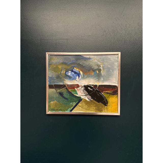 Holger Karlson, Swedish Composition, 1960s, Oil on Canvas, Framed For Sale - Image 14 of 18