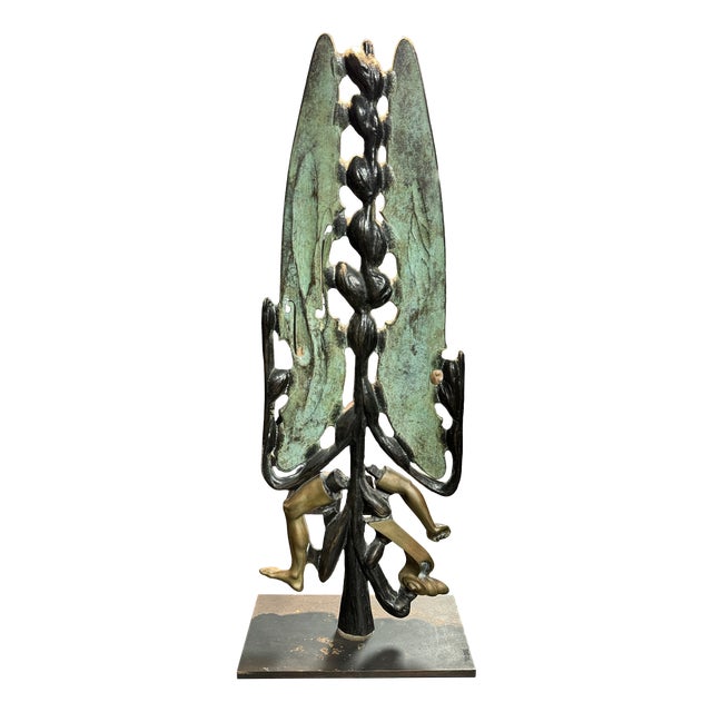 Sculpture in Polychrome Bronze by Cristian Todié For Sale
