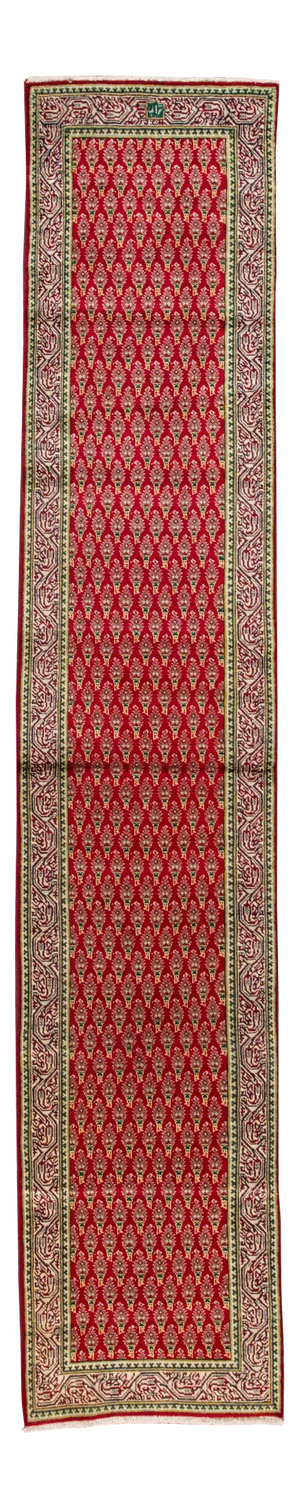 Red Vintage Persian Handmade Wool Runner