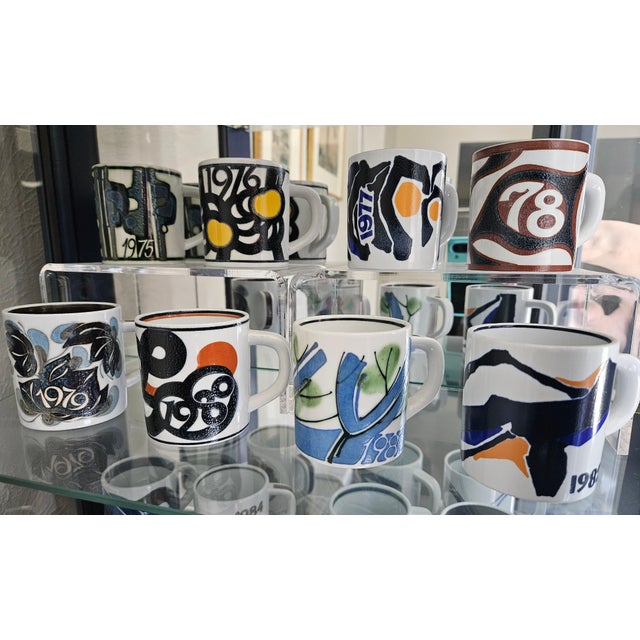 Late 20th Century Complete Vintage Royal Copenhagen Small Mug Collection (1967–2014) – 48 Pieces For Sale - Image 5 of 8