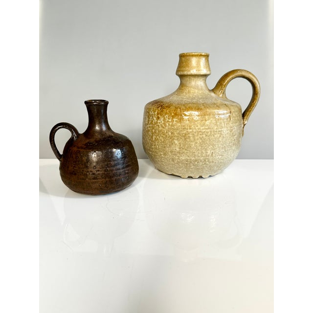 Hand-Thrown Studio Ceramic Vases by Rudi Stahl, Germany, 1970s, Set of 2 For Sale - Image 14 of 15